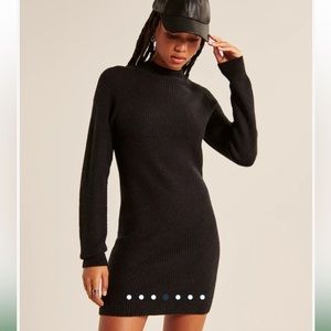 NWT Abercrombie & Fitch Long-Sleeve Mockneck Mini Sweater Dress XLL PETITE